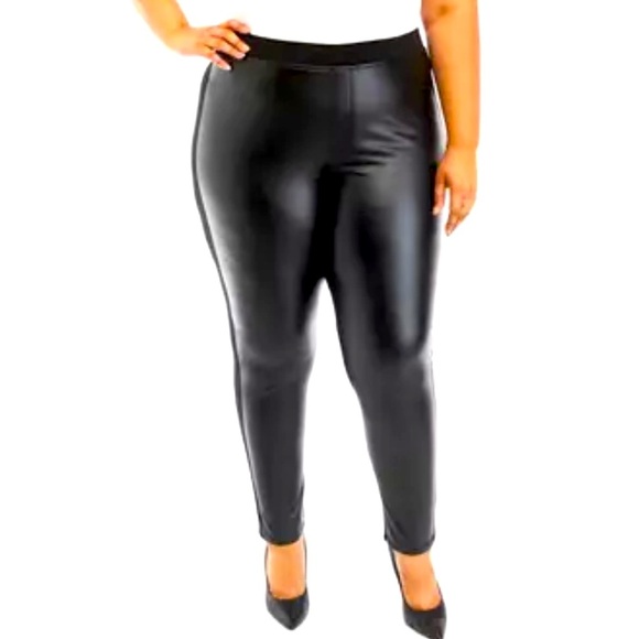 Philosophy Faux Leather Women’s Pants plus size 3X Matrix vibes mob wives - Picture 1 of 9